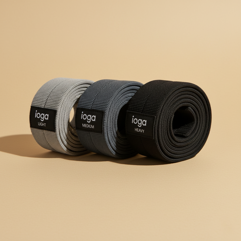 Set de Bandas de Resistencia ioga – 3 niveles antideslizantes.
