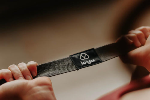 Correa ioga para yoga – 100 % algodón, estiramientos y transporte.