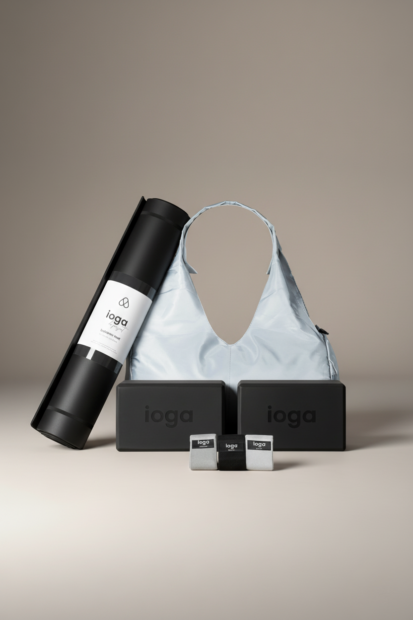 Kit Yoga Completo Balance - Mat + Bloques + Bolsa + Bandas de Resistencia